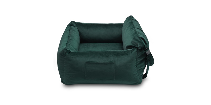 fotelik transporter do samochodu dla psa HUGGY DOGGY Snug zielony