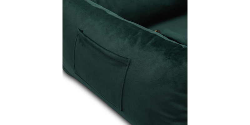 kieszonka fotelika transportera dla psa do auta HUGGY DOGGY Snug zielony