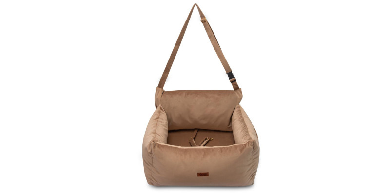 Fotelik dla psa samochodowy transporter HUGGY DOGGY Snug beżowy york