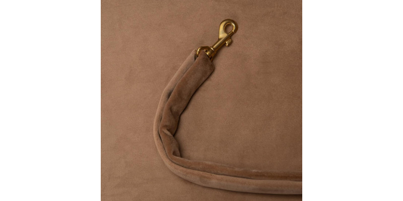 wewnętrzny pas bezpieczeństwa mocowanie psa fotelika HUGGY DOGGY Snug beż