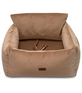 Fotelik dla psa samochodowy transporter HUGGY DOGGY Snug beżowy