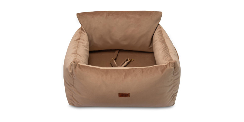 Fotelik dla psa samochodowy transporter HUGGY DOGGY Snug beżowy