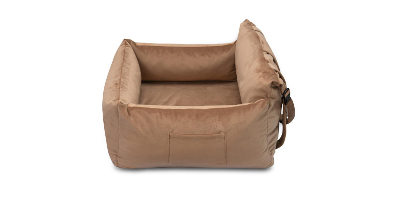 Fotelik dla psa do auta transporter samochodowy HUGGY DOGGY Snug beżowy