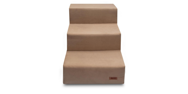 Schodki dla psa do kanapy i łóżka HUGGY DOGGY Climber beżowe york buldog