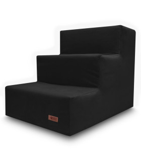 schodki dla psa bezowe HUGGY DOGGY Climber czarne york maltańczyk