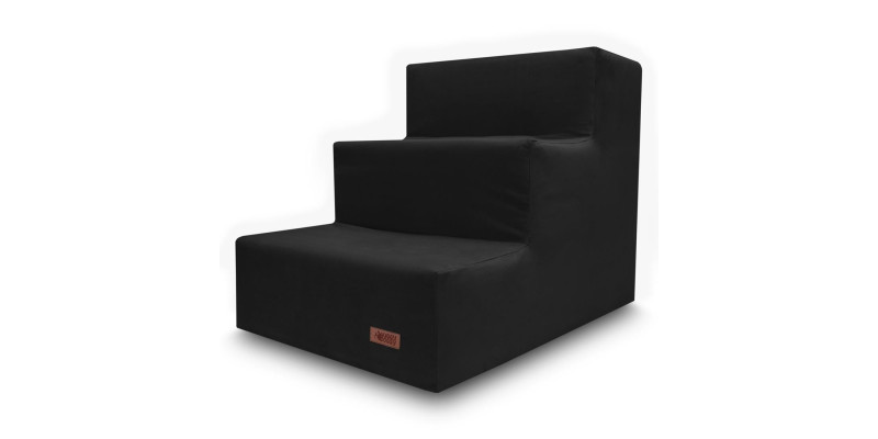 schodki dla psa bezowe HUGGY DOGGY Climber czarne york maltańczyk