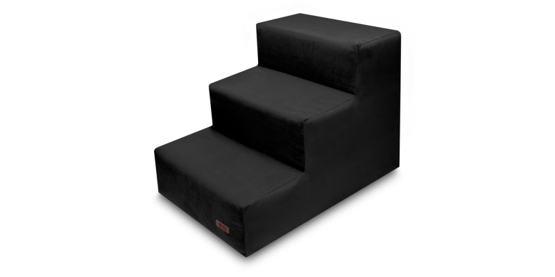 Schodki dla psa do kanapy i łóżka HUGGY DOGGY Climberm dla yorka buldoga czarne