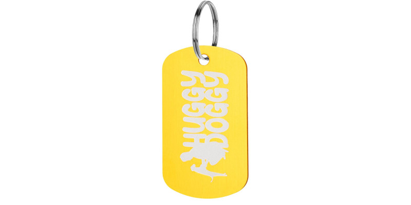 identyfikator nieśmiertelnik złoty dla psa adresówka HUGGY DOGGY