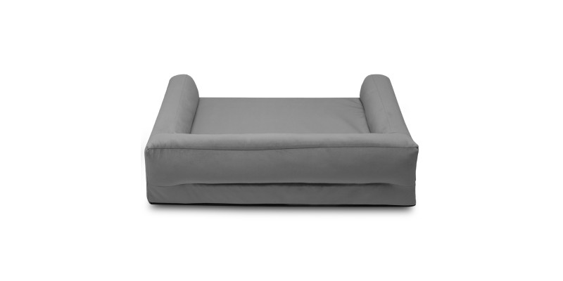 Legowisko ortopedyczne welurowe HUGGY DOGGY Harmony szare