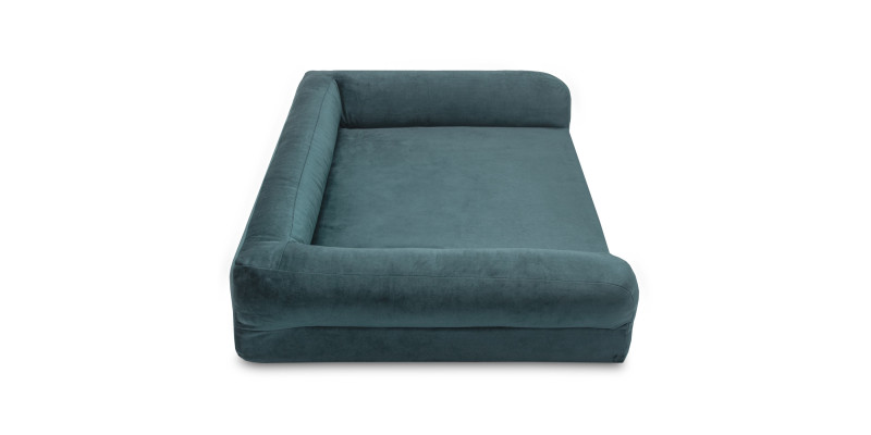 Legowisko ortopedyczne dla psa posłanie spanie kanapa HUGGY DOGGY Harmony turkus