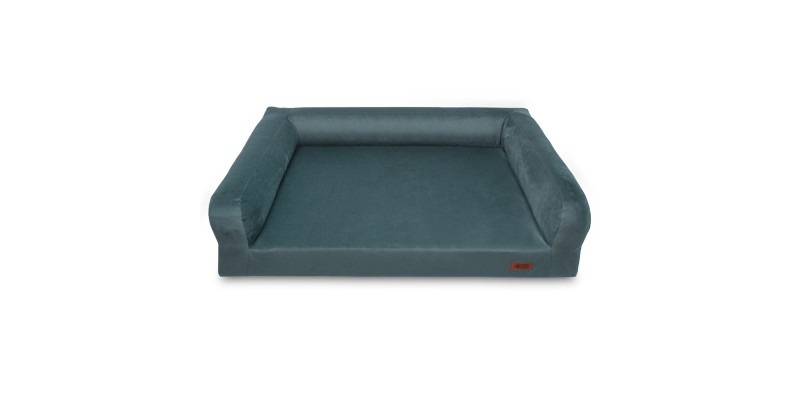 Legowisko dla psa ortopedyczne posłanie spanie kanapa HUGGY DOGGY Harmony turkusowe
