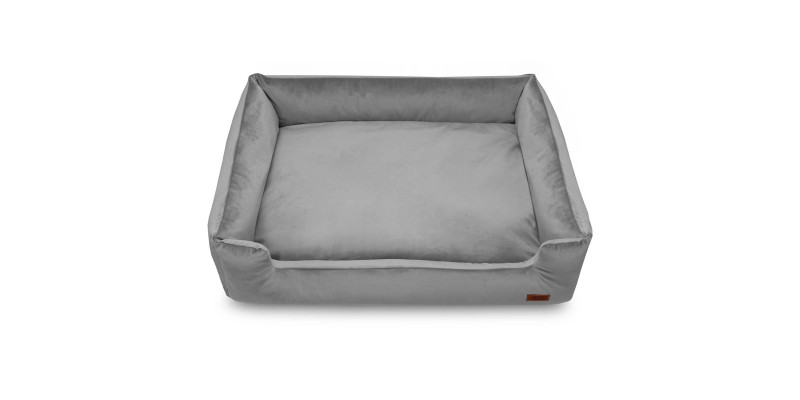 legowisko dla psów szare classic premium wygląd z przodu producent HUGG DOGGY model Haven