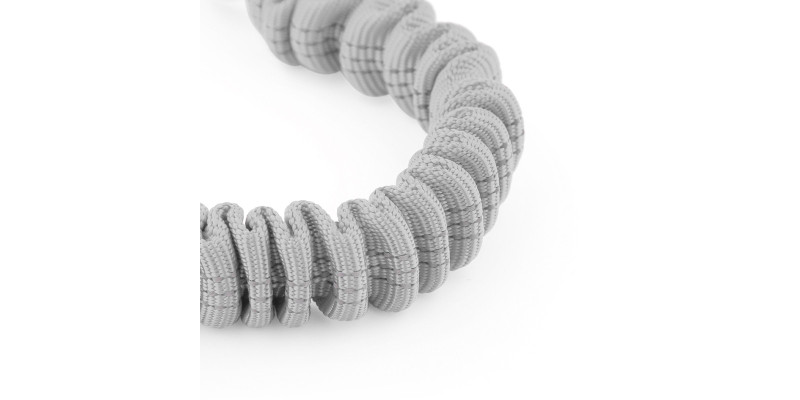 Pas bezpieczeństwa dla psa do samochodu z amortyzatorem szary