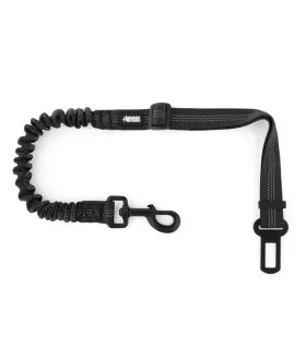 Pas bezpieczeństwa dla psa do samochodu z amortyzatorem czarny