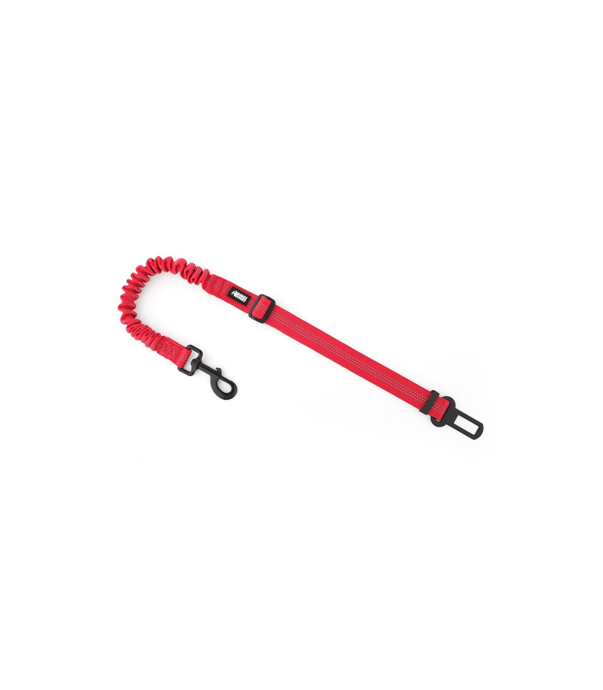 Pas bezpieczeństwa z amortyzatorem dla psa w kolorze czerwonym