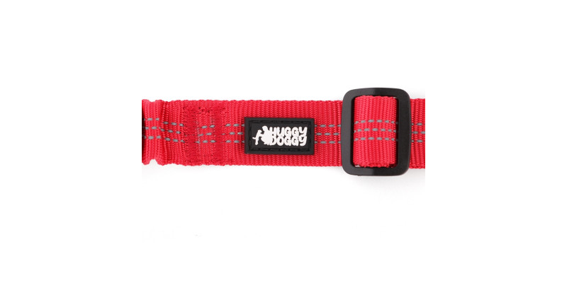 Czerwony pas bezpieczeństwa dla psa HUGGY DOGGY Lock – samochodowy