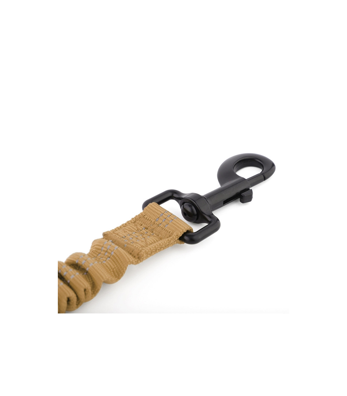 Przypięcie psa pasa samochodowego w kolorze brązowym