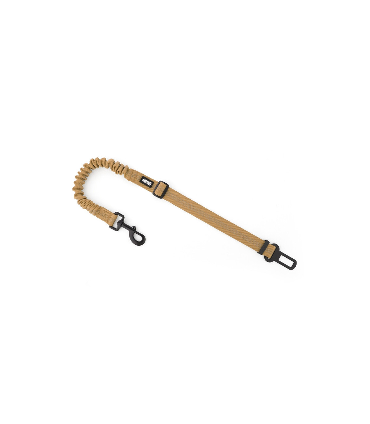 smycz samochodowa dla psa w kolorze brązowym