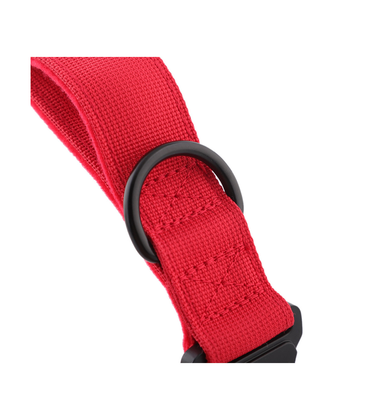 Obroża szeroka HUGGY DOGGY Alpha Czerwona – moc i wygoda