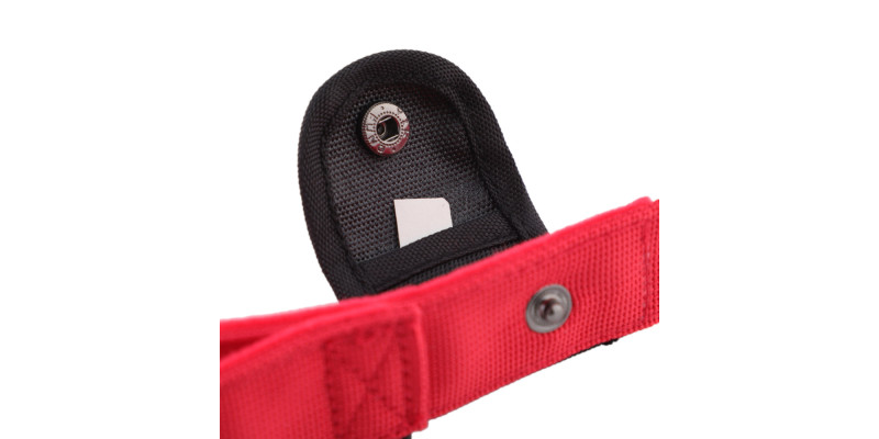 Obroża szeroka HUGGY DOGGY Alpha Czerwona – moc i wygoda