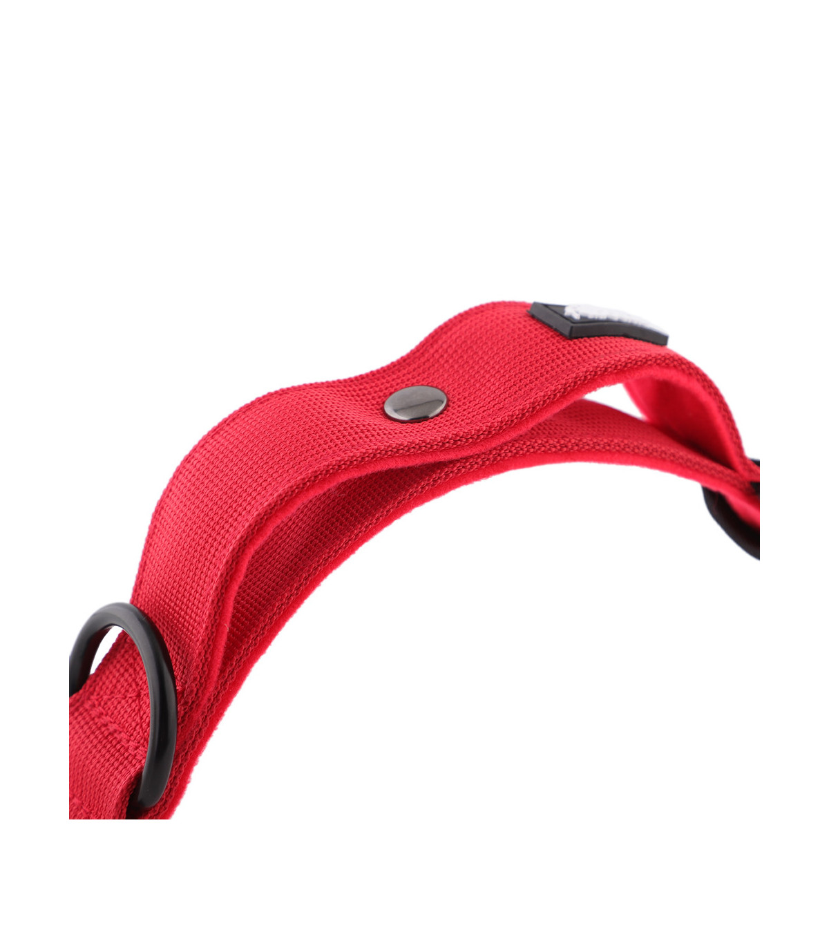 Obroża szeroka HUGGY DOGGY Alpha Czerwona – moc i wygoda