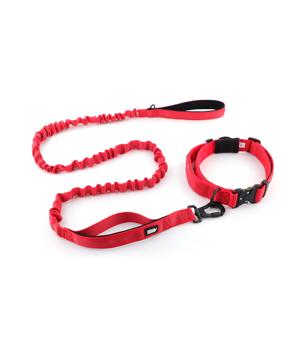 Obroża szeroka HUGGY DOGGY Alpha Czerwona – moc i wygoda