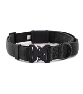 Obroża szeroka HUGGY DOGGY Alpha czarna