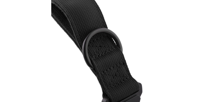 Obroża szeroka HUGGY DOGGY Alpha czarna – moc i wygoda