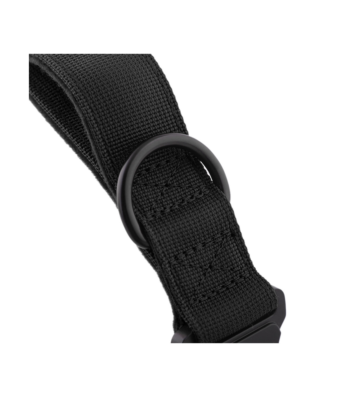 Obroża szeroka HUGGY DOGGY Alpha czarna – moc i wygoda