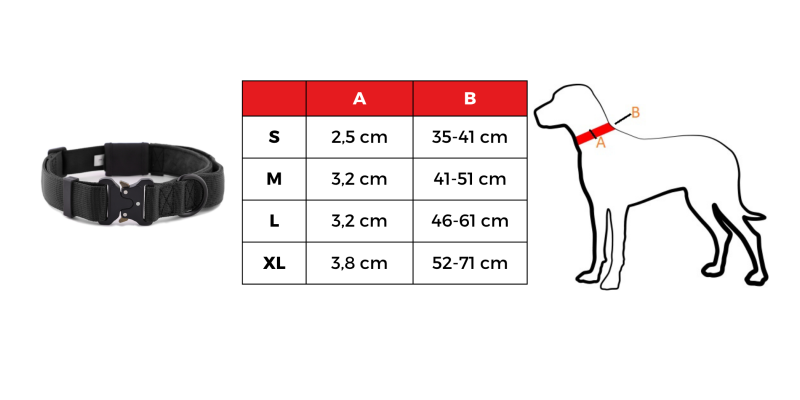 Obroża szeroka HUGGY DOGGY Alpha czarna – moc i wygoda