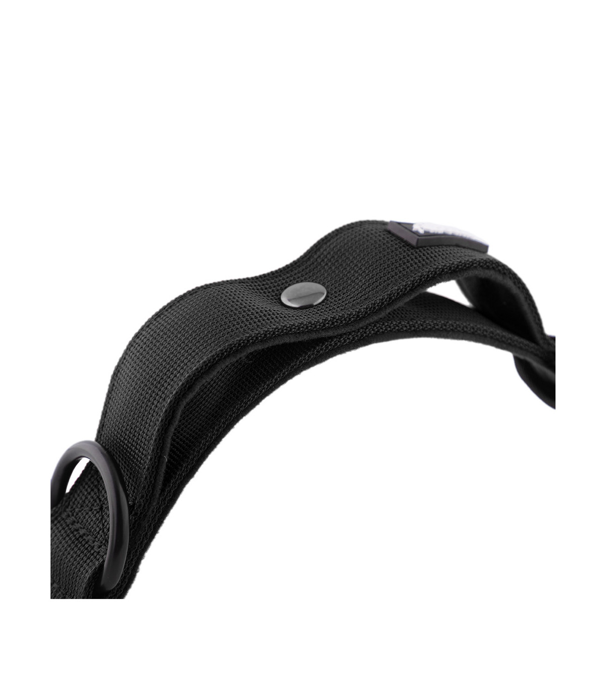 Obroża szeroka HUGGY DOGGY Alpha czarna – moc i wygoda