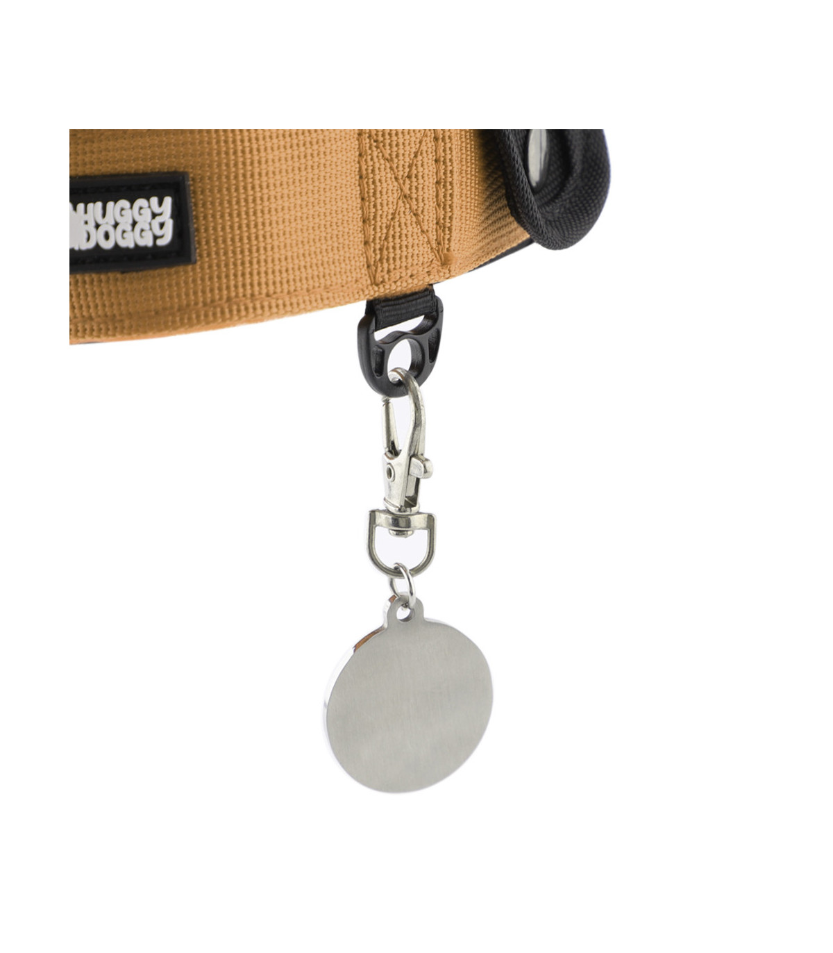 Obroża szeroka HUGGY DOGGY Alpha khaki – moc i wygoda