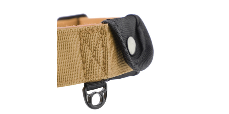 Obroża szeroka HUGGY DOGGY Alpha khaki – moc i wygoda