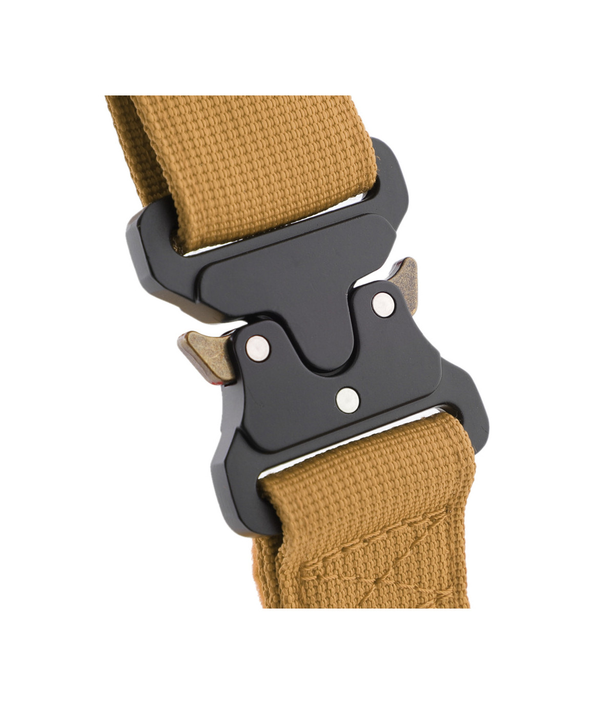 Metalowe zapięcie szerokiej obroży Alpha khaki