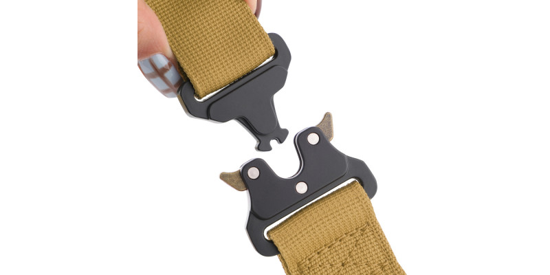 Obroża szeroka HUGGY DOGGY Alpha khaki – moc i wygoda