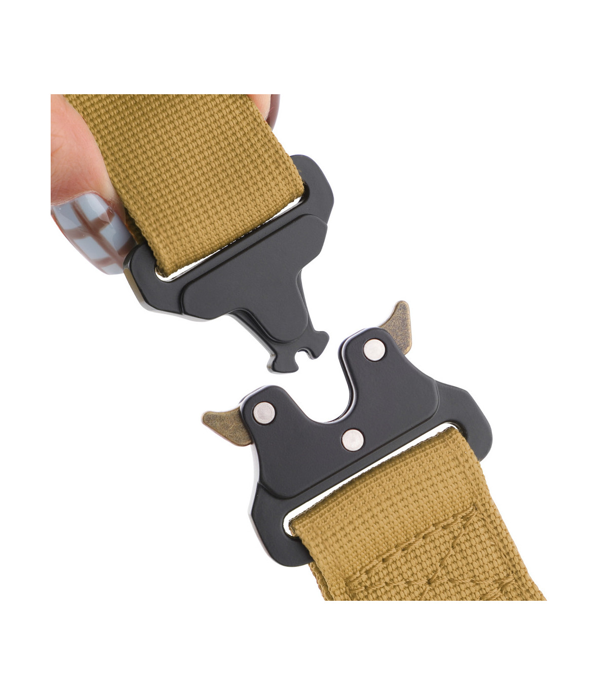 Obroża szeroka HUGGY DOGGY Alpha khaki – moc i wygoda