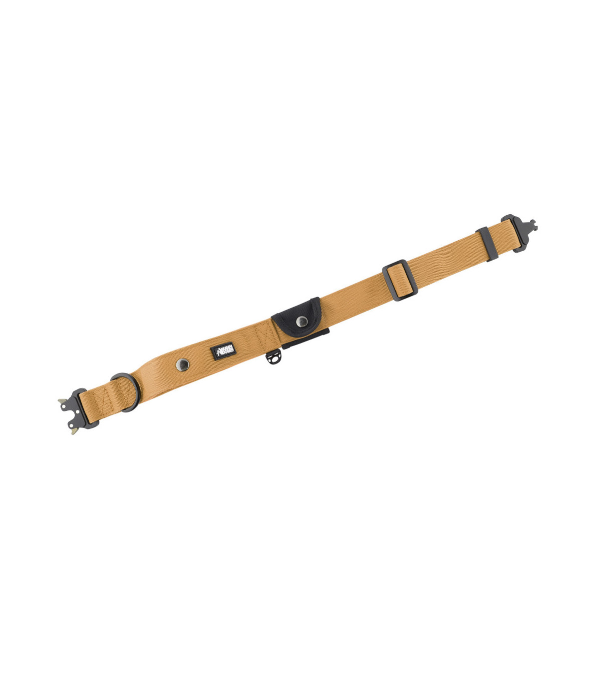 Obroża szeroka HUGGY DOGGY Alpha khaki – moc i wygoda