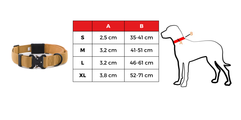 Obroża szeroka HUGGY DOGGY Alpha khaki – moc i wygoda