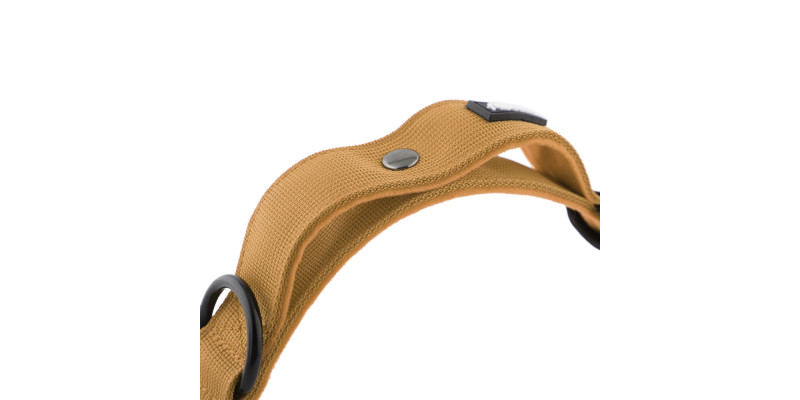 Obroża szeroka HUGGY DOGGY Alpha khaki – moc i wygoda