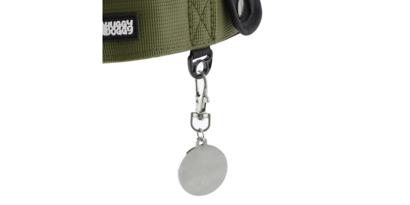 Obroża szeroka HUGGY DOGGY Alpha zielona – moc i wygoda