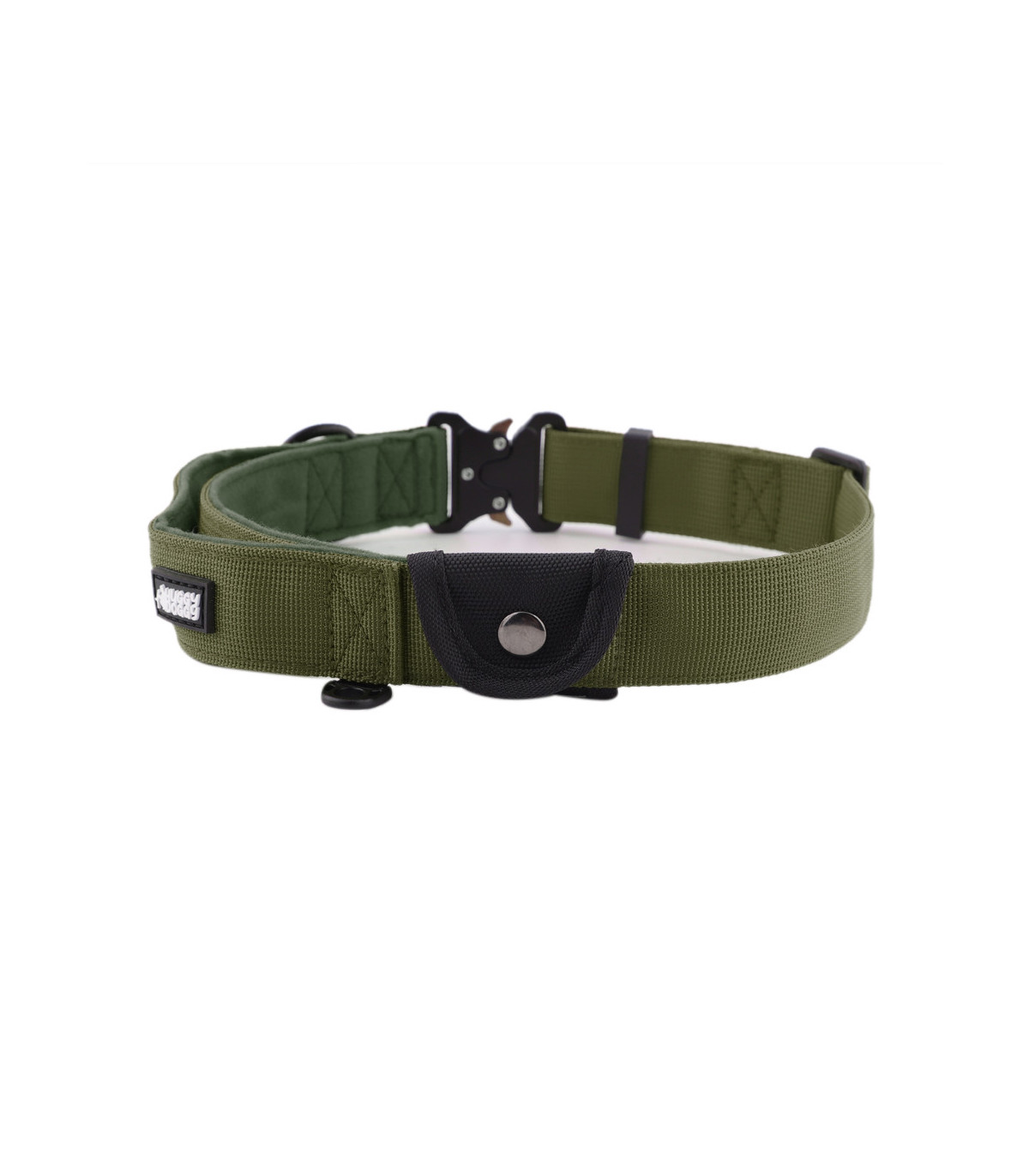 Kieszonka zielonej szerokiej obroży