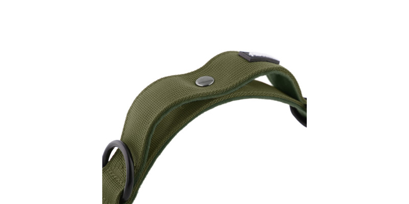 Obroża szeroka HUGGY DOGGY Alpha zielona – moc i wygoda