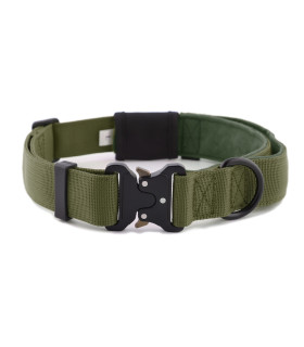 Obroża szeroka HUGGY DOGGY Alpha zielona