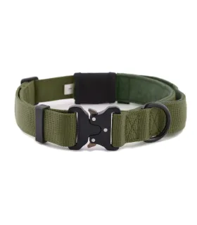 Obroża szeroka HUGGY DOGGY Alpha zielona