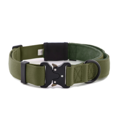 Obroża szeroka HUGGY DOGGY Alpha zielona