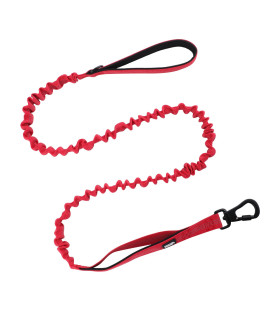 Smycz z amortyzatorem HUGGY DOGGY Alpha czerwona