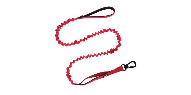 Smycz z amortyzatorem HUGGY DOGGY Alpha czerwona