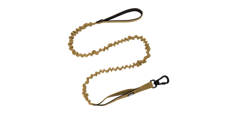 Mocna Smycz z amortyzatorem HUGGY DOGGY Alpha khaki