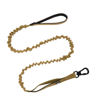 Mocna Smycz z amortyzatorem HUGGY DOGGY Alpha khaki