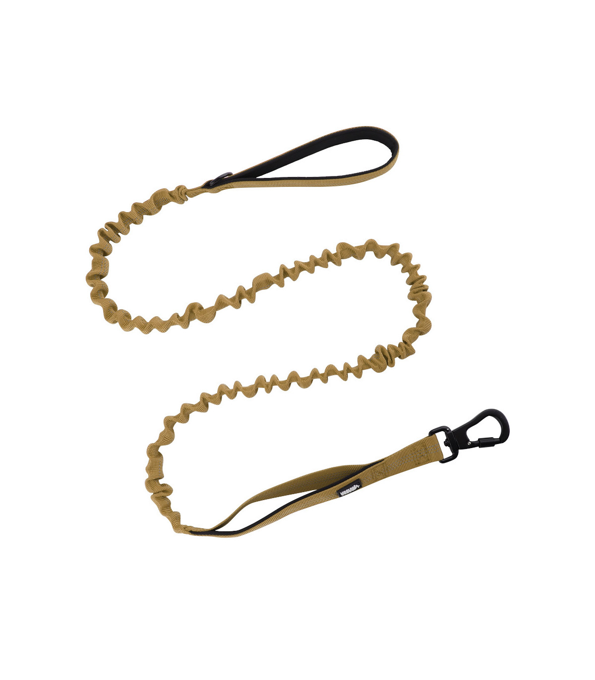 Mocna Smycz z amortyzatorem HUGGY DOGGY Alpha khaki